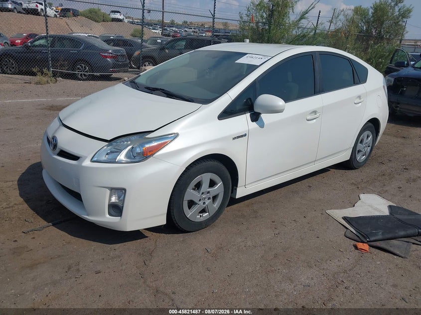 Vin: jtdkn3duxa0086623, lot: 46320368, toyota prius ii 20102