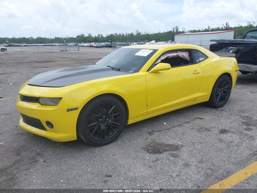 Vin: 2g1ff1e32f9173706, lot: 46320376, chevrolet camaro 2lt 20152