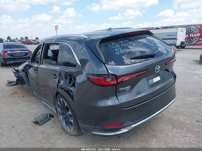 Vin: jm3kk1hc9r1112849, lot: 46320453, mazda cx-90 3.3 turbo s 20243