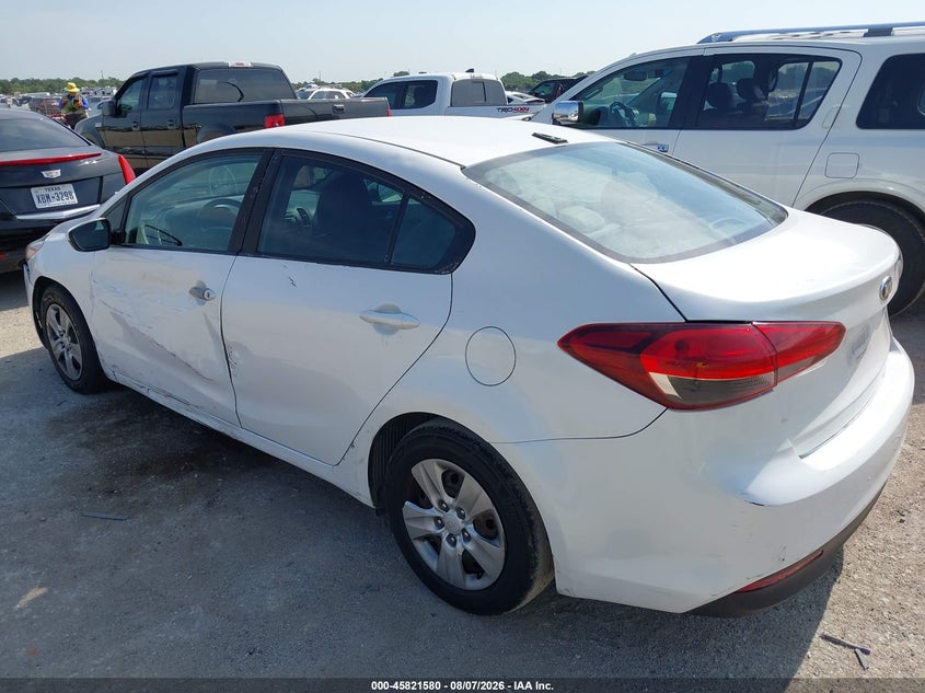 Vin: 3kpfl4a7xhe145103, lot: 46320461, kia forte lx 20173