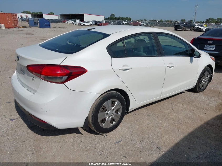 Vin: 3kpfl4a7xhe145103, lot: 46320461, kia forte lx 20174