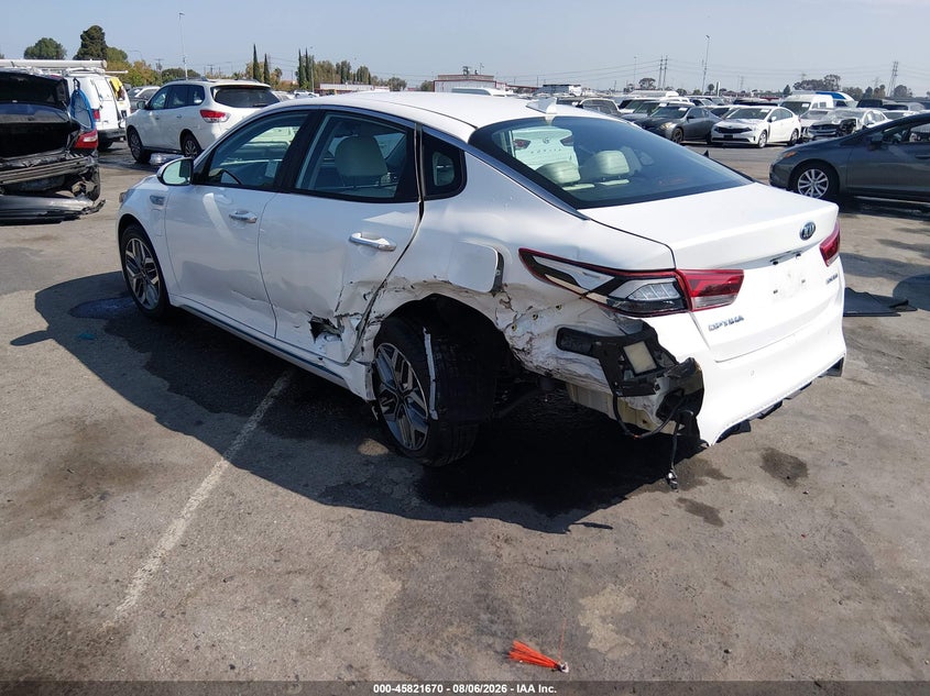 Vin: knagv4ldxl5037048, lot: 46320551, kia optima plug-in hybrid ex 20203
