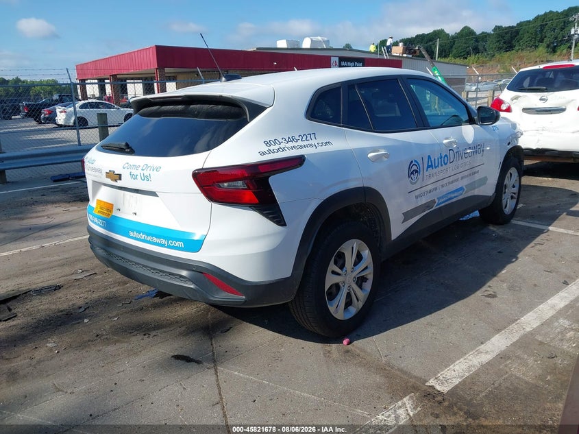 Vin: kl77lfep5sc110152, lot: 46320558, chevrolet trax fwd ls 20254