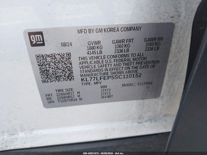 2025 CHEVROLET TRAX FWD LS · Фото 9