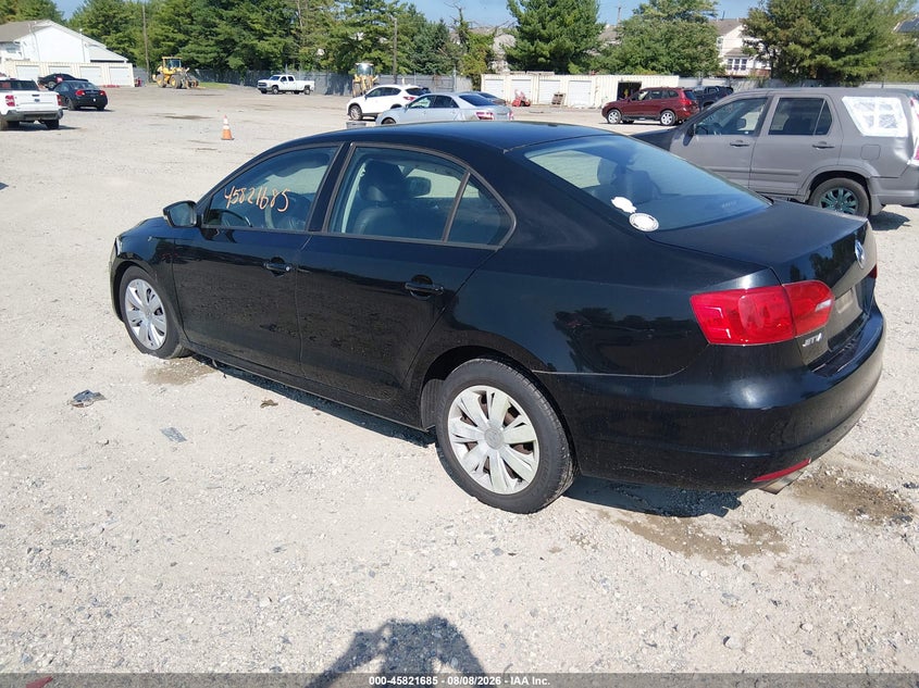Vin: 3vwdz7aj3bm345933, lot: 46320566, volkswagen jetta 2.5l se 20113