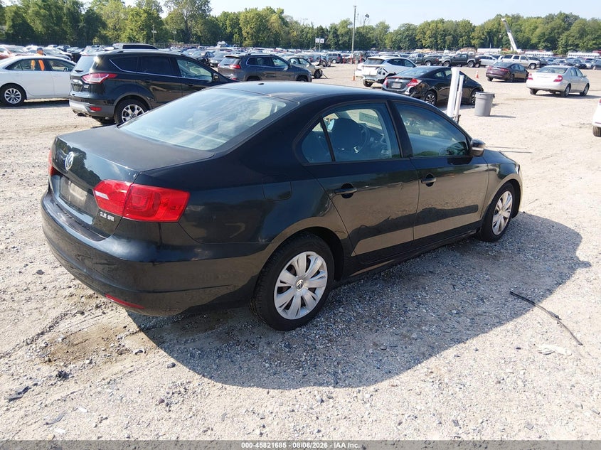 Vin: 3vwdz7aj3bm345933, lot: 46320566, volkswagen jetta 2.5l se 20114