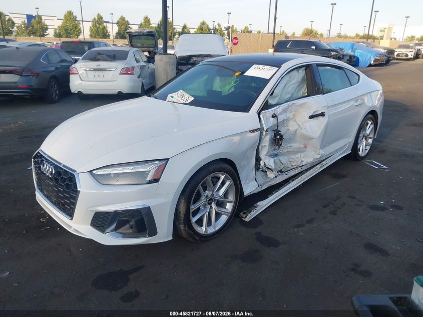 Vin: waufacf53pa021941, lot: 46320608, audi a5 sportback premium plus 45 tfsi s line quattro s tronic 20232
