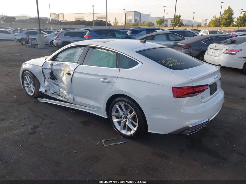 Vin: waufacf53pa021941, lot: 46320608, audi a5 sportback premium plus 45 tfsi s line quattro s tronic 20233