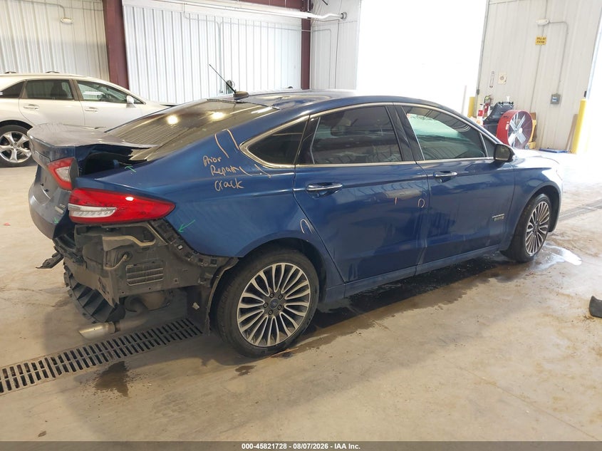Vin: 3fa6p0su1hr275304, lot: 46320609, ford fusion energi titanium 20174