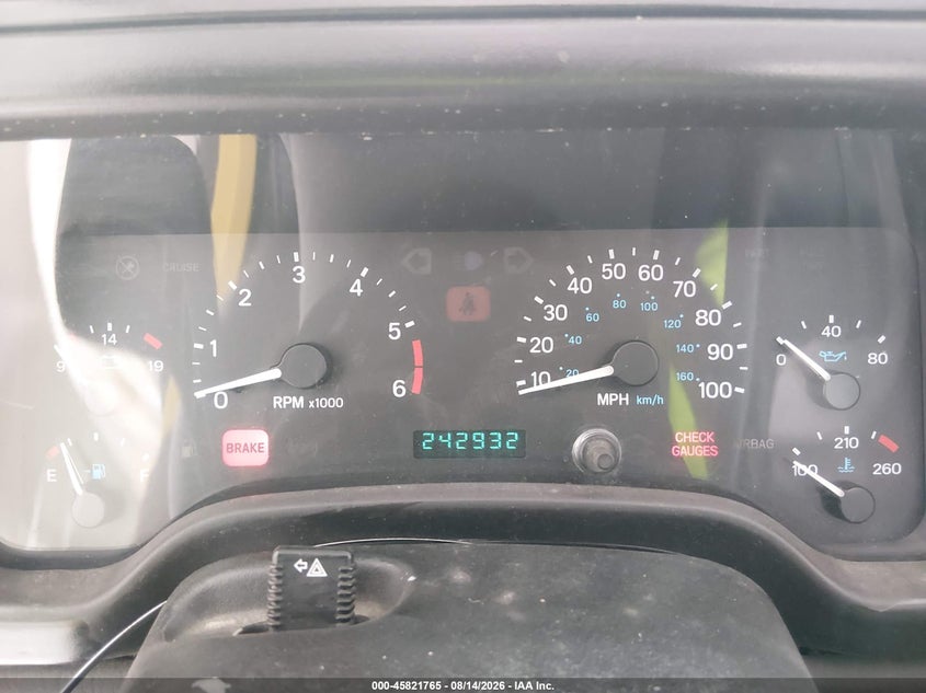 2000 JEEP WRANGLER SPORT UTILITY VEHICLE 4.0L I-6 181HP