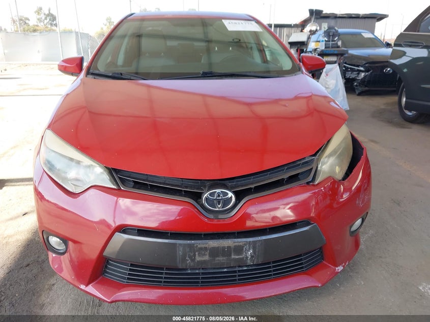 2016 TOYOTA COROLLA SEDAN 1.8L I-4 DOHC, VVT, 132HP
