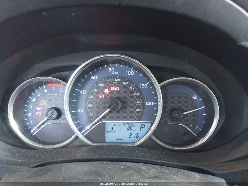 2016 TOYOTA COROLLA SEDAN 1.8L I-4 DOHC, VVT, 132HP