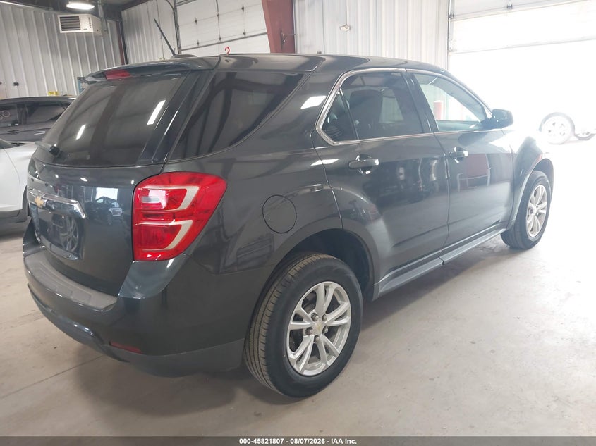 Vin: 2gnfleek7h6326803, lot: 46320688, chevrolet equinox ls 20174
