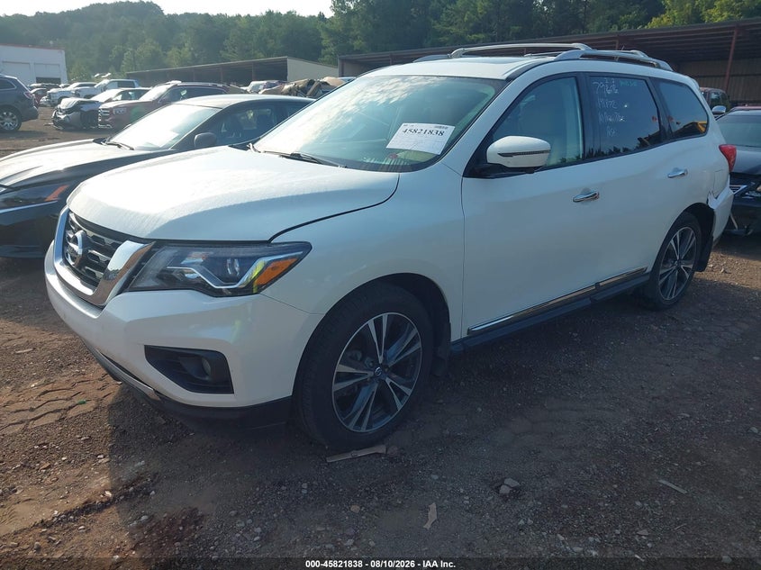 Vin: 5n1dr2mnxjc663550, lot: 46320719, nissan pathfinder platinum 20182