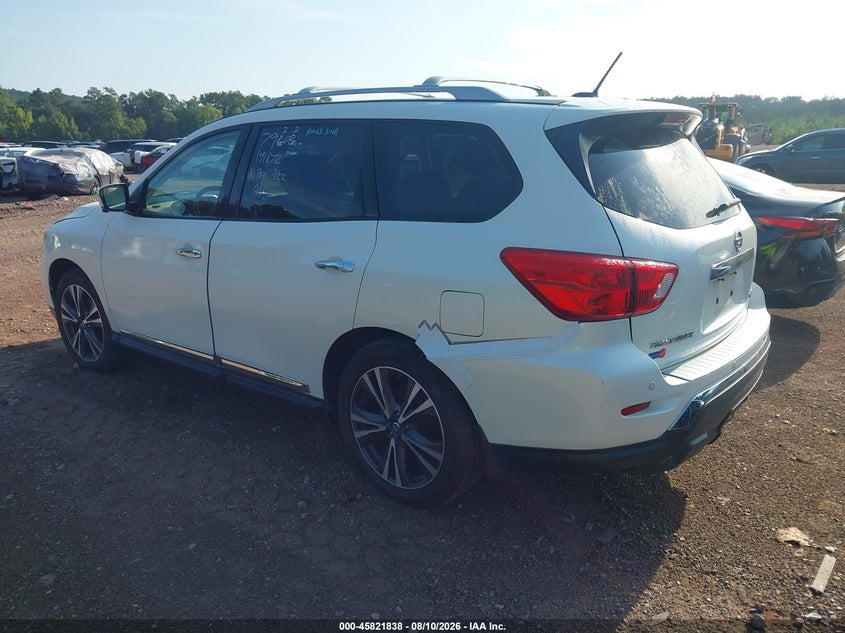 Vin: 5n1dr2mnxjc663550, lot: 46320719, nissan pathfinder platinum 20183