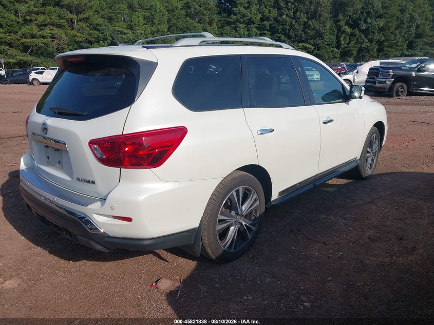 Vin: 5n1dr2mnxjc663550, lot: 46320719, nissan pathfinder platinum 20184