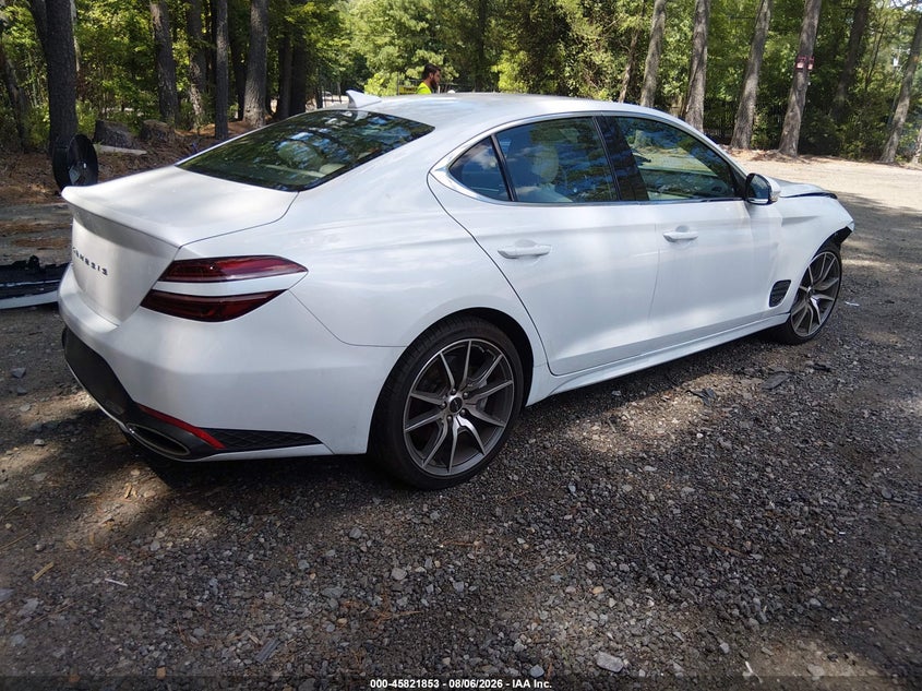 Vin: kmtg34sc1su145887, lot: 46320734, genesis g70 2.5t rwd 20254