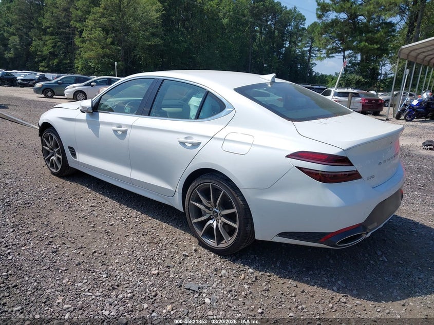 Vin: kmtg34sc1su145887, lot: 46320734, genesis g70 2.5t rwd 20253