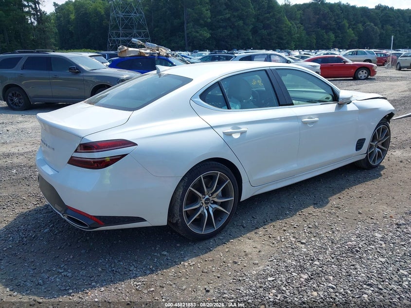 Vin: kmtg34sc1su145887, lot: 46320734, genesis g70 2.5t rwd 20254
