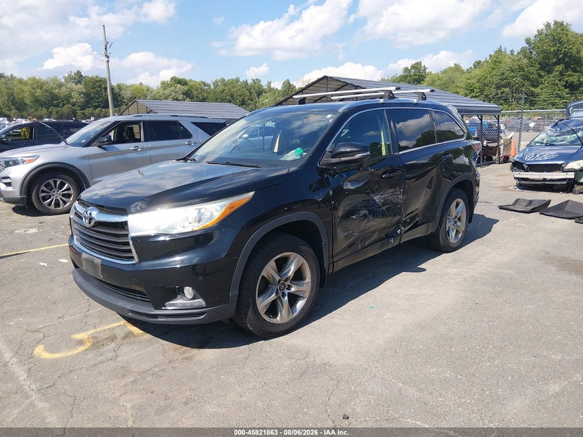 Vin: 5tddkrfh8gs310210, lot: 46320744, toyota highlander limited v6 20162
