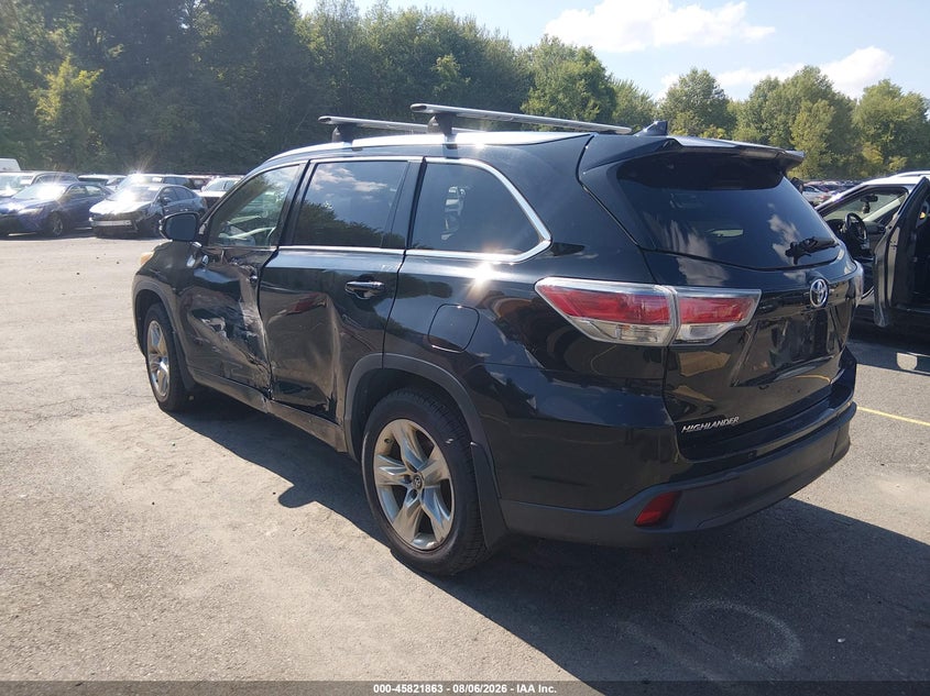 Vin: 5tddkrfh8gs310210, lot: 46320744, toyota highlander limited v6 20163