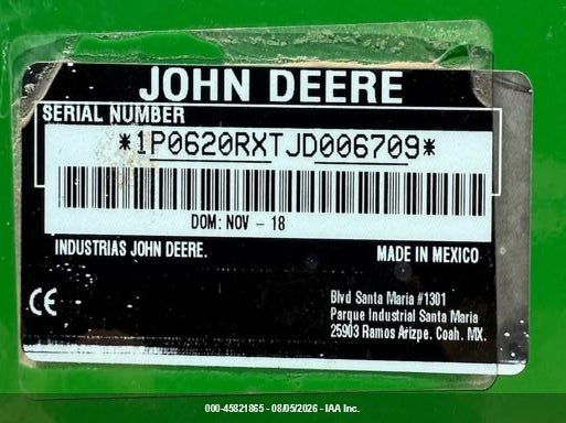 2018 JOHN DEERE 620R LOADER ATTACHMENT auction photo 5