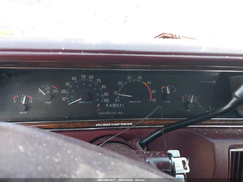 BUICK ROADMASTER 1993 VIN 1G4BN5377PR402714