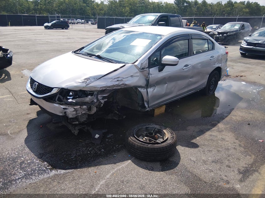 Vin: 19xfb2f58ee079886, lot: 46320761, honda civic lx 20142
