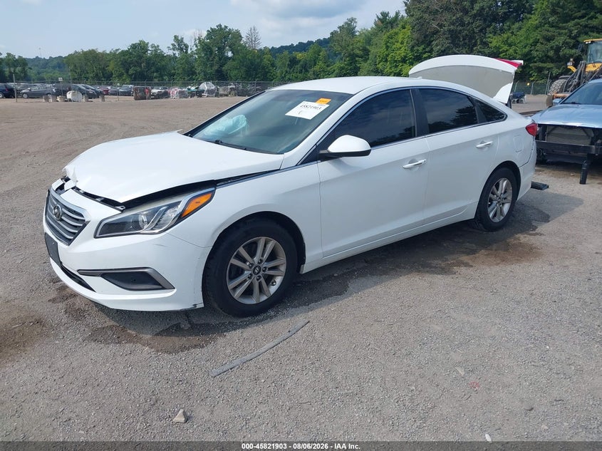 Vin: 5npe24af3gh400206, lot: 46320784, hyundai sonata 20162