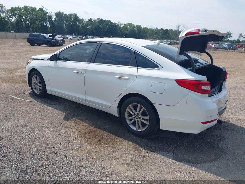 Vin: 5npe24af3gh400206, lot: 46320784, hyundai sonata 20163