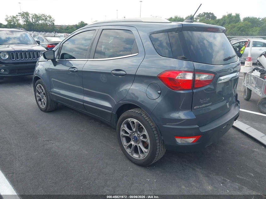 Vin: maj3p1ve6jc166323, lot: 46320853, ford ecosport titanium 20183