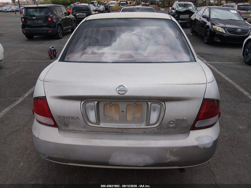 2003 NISSAN SENTRA SEDAN 1.8L I-4 DOHC, VVT, 126HP