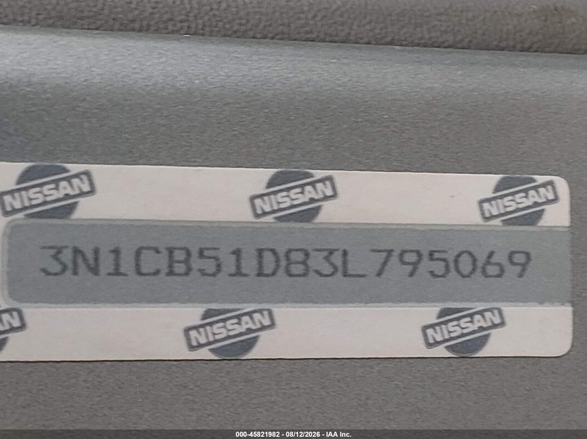 2003 NISSAN SENTRA SEDAN 1.8L I-4 DOHC, VVT, 126HP