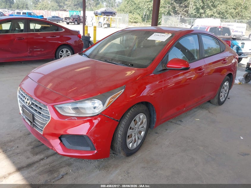 Vin: 3kpc24a33ke047086, lot: 46320898, hyundai accent se 20192