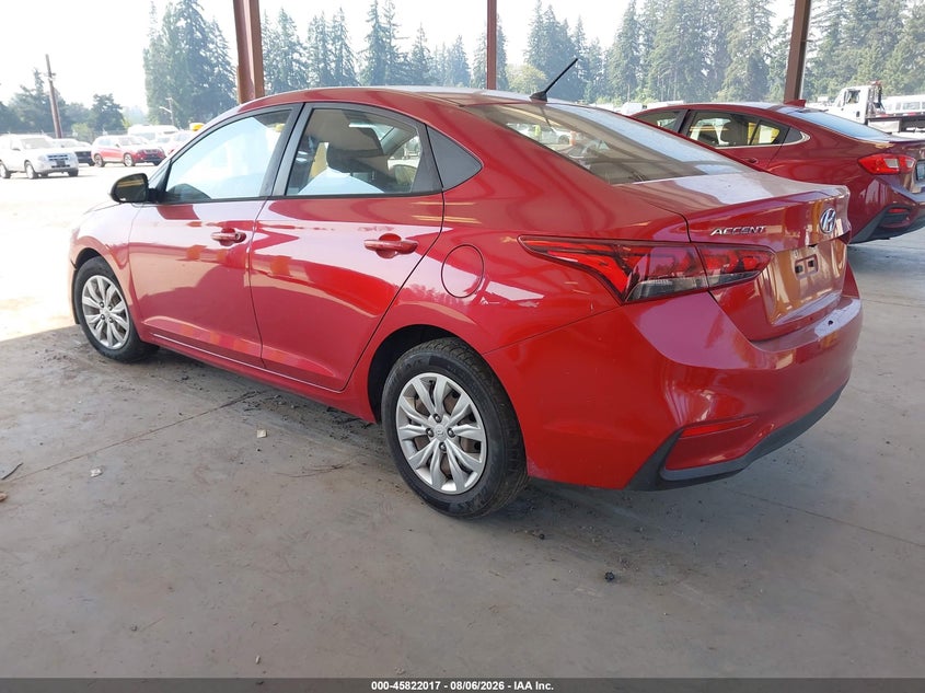 Vin: 3kpc24a33ke047086, lot: 46320898, hyundai accent se 20193