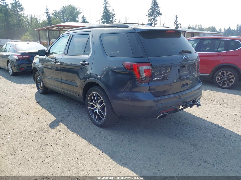 Vin: 1fm5k8gt3hga71982, lot: 46320922, ford explorer sport 20173