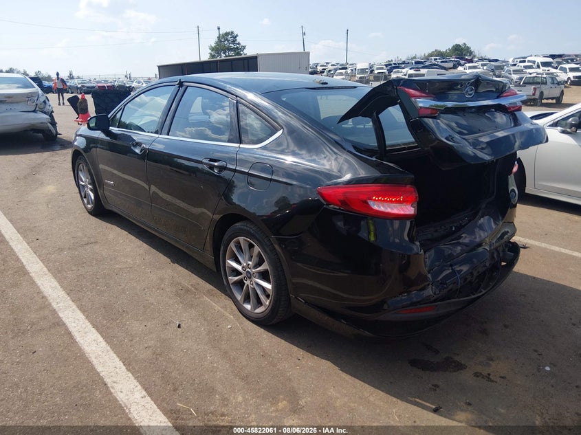 Vin: 3fa6p0luxhr301199, lot: 46320942, ford fusion hybrid se 20173