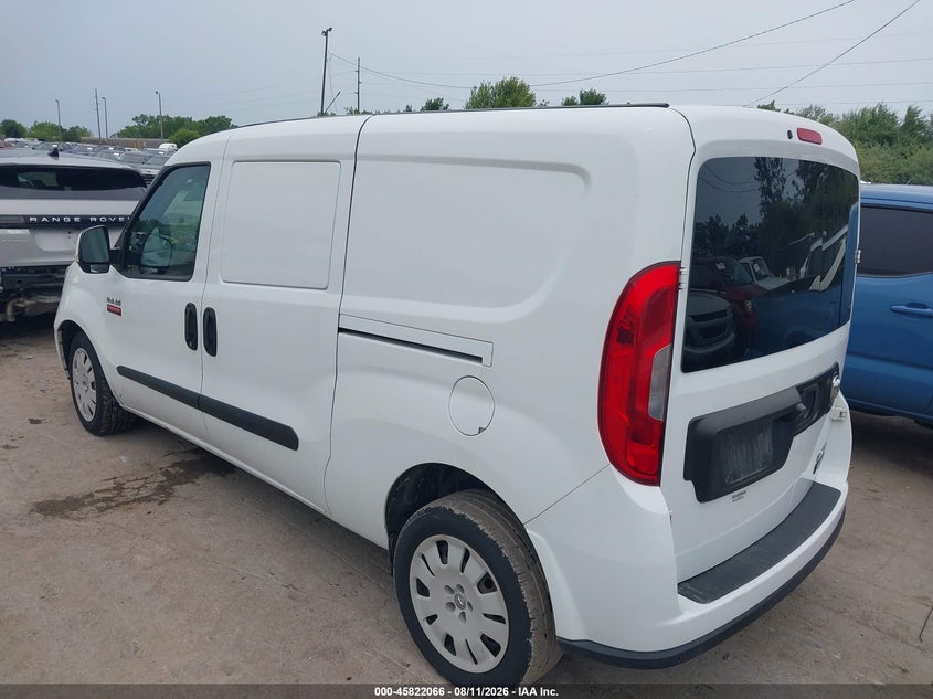 Vin: zfberfbb5h6d56309, lot: 46320947, ram promaster city tradesman slt 20173