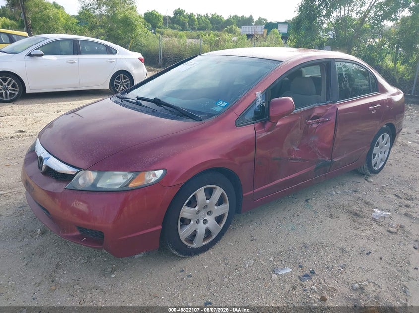 Vin: 19xfa1f51be025757, lot: 46320989, honda civic lx 20112