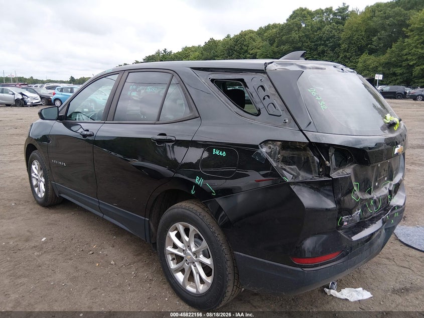 Vin: 2gnaxsev3l6190802, lot: 46321036, chevrolet equinox awd ls 20203