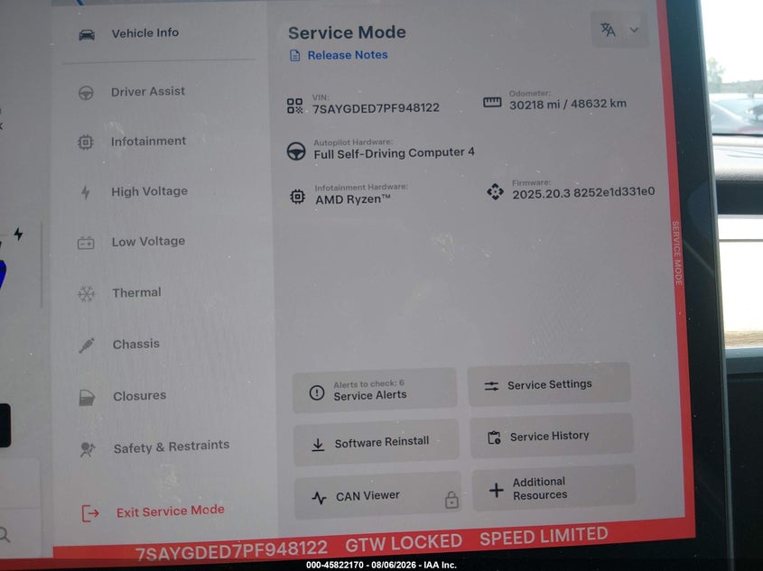 2023 TESLA MODEL Y auction photo 7