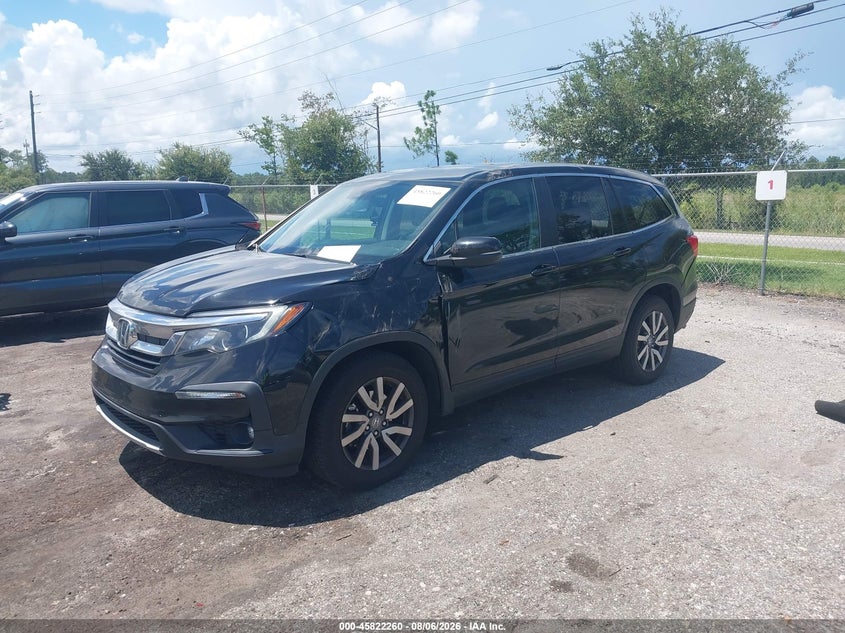 Vin: 5fnyf6h57mb073765, lot: 46321142, honda pilot awd ex-l 20212