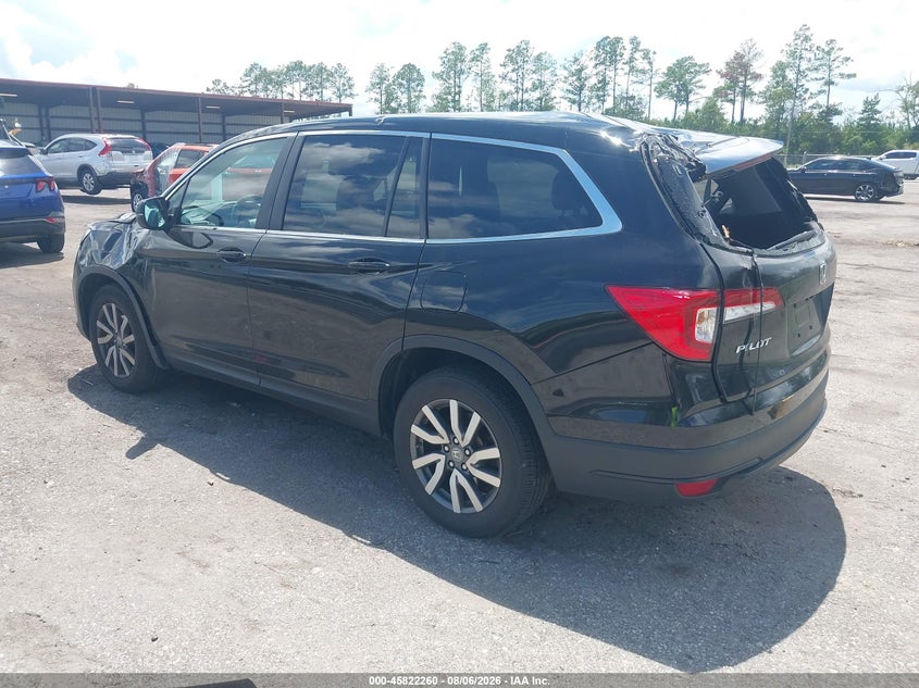Vin: 5fnyf6h57mb073765, lot: 46321142, honda pilot awd ex-l 20213