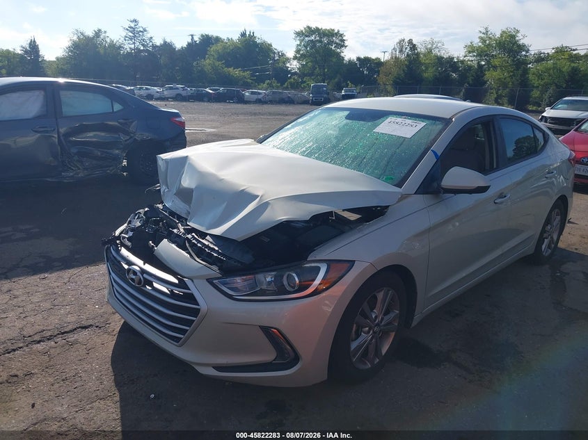 Vin: 5npd84lf2hh025076, lot: 46321164, hyundai elantra se 20172