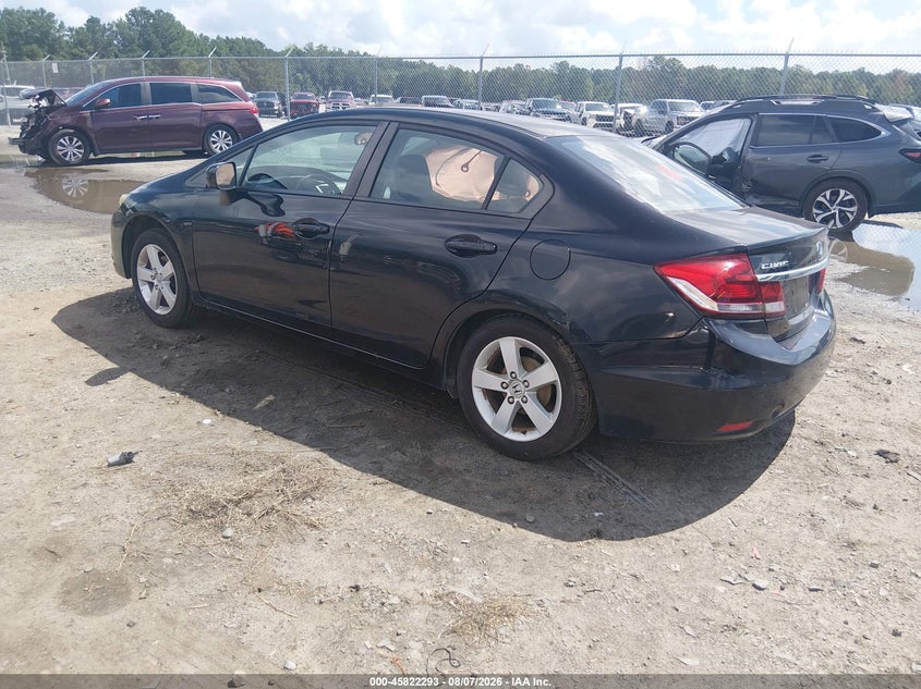 Vin: 19xfb2f55fe090426, lot: 46321174, honda civic lx 20153