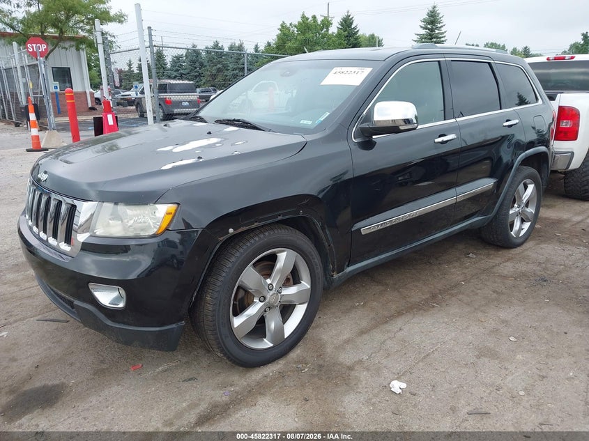 Vin: 1j4rr6gtxbc606661, lot: 46321198, jeep grand cherokee overland 20112