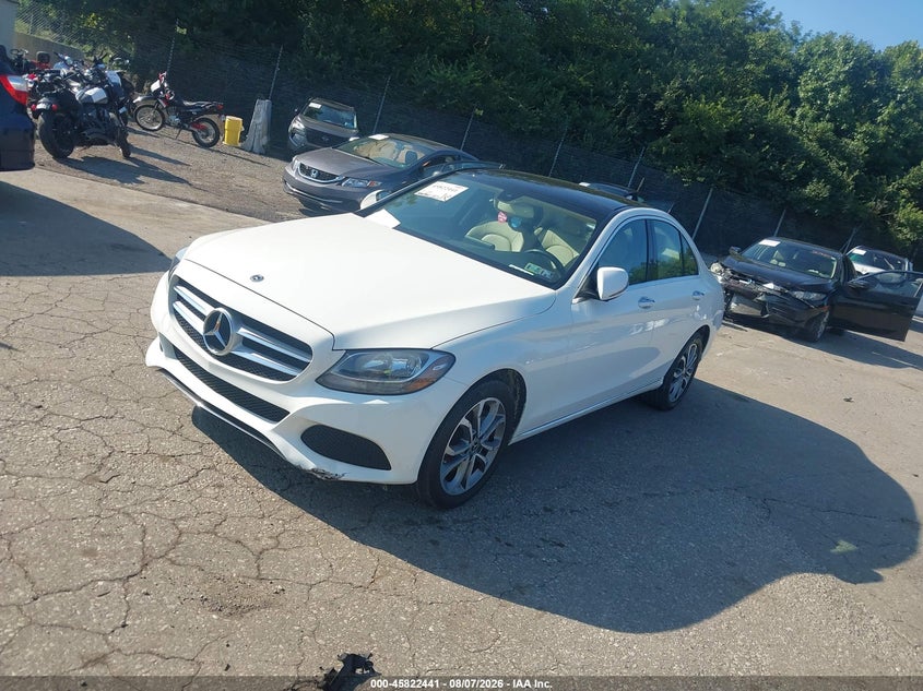 Vin: wddwf4kb5jr400606, lot: 46321322, mercedes-benz c 300 4matic 20182