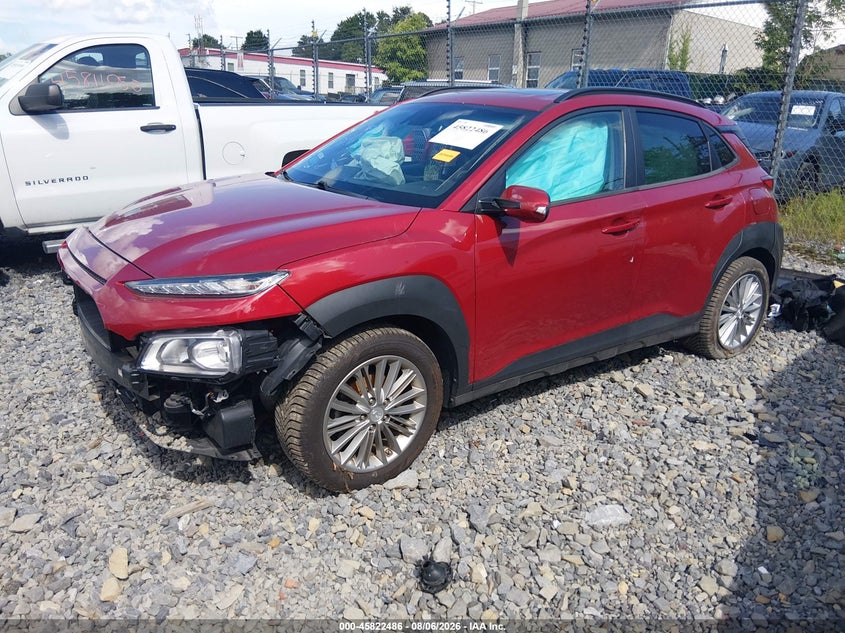 Vin: km8k62aaxku345988, lot: 46321367, hyundai kona sel 20192