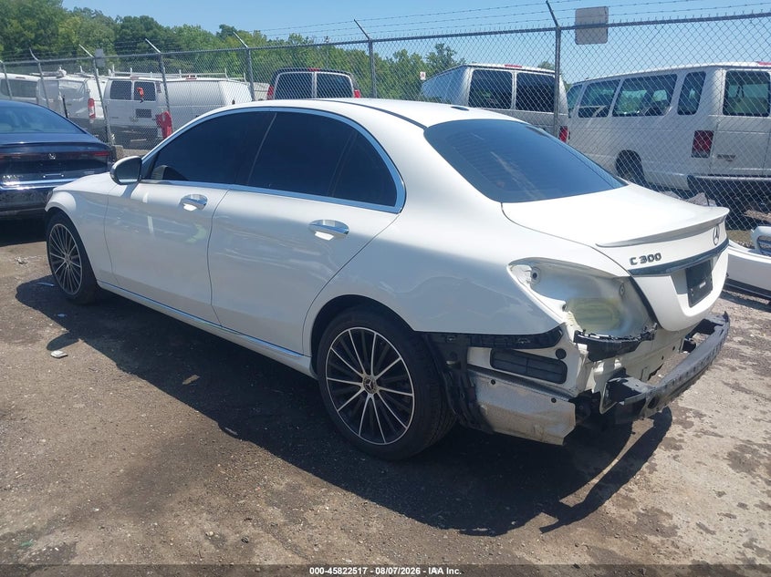 Vin: 55swf8db6ku309753, lot: 46321399, mercedes-benz c 300 20193