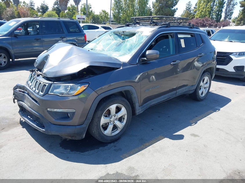 Vin: 3c4njcbb1jt469394, lot: 46321424, jeep compass latitude fwd 20182